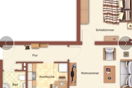 Wohnung Mönchengladbach Nord - 2 Zimmer, 49 m&sup2;, 759&euro; | Angebot:25972381