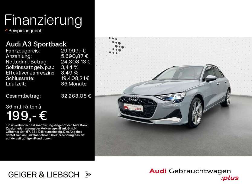 Audi A3 11.701 km 29.999 € Linsengericht 63589