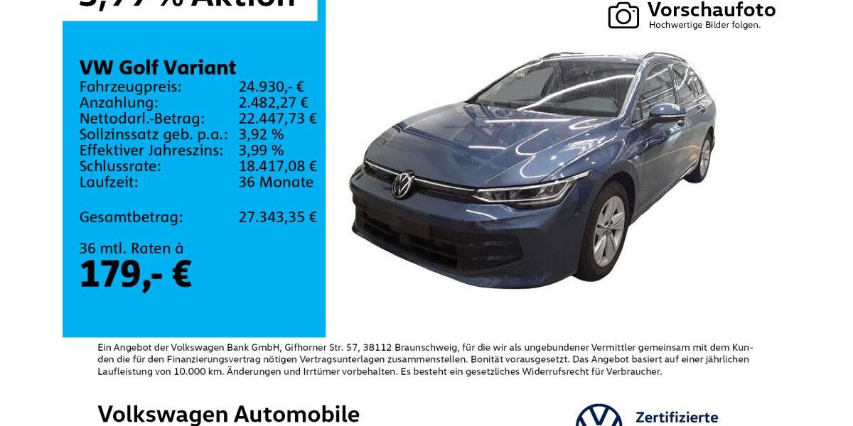 VW Golf 21.841 km 24.930 &euro; Leipzig 04277