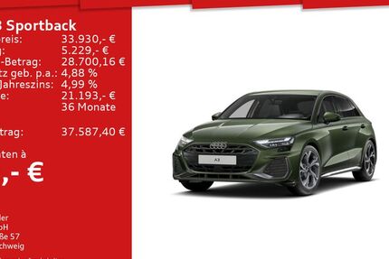 Audi A3 2.500 km 33.930 € Mosbach 74821