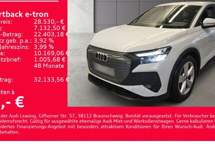 Audi Q4 e-tron 54.800 km 28.530 &euro; Heilbronn 74074