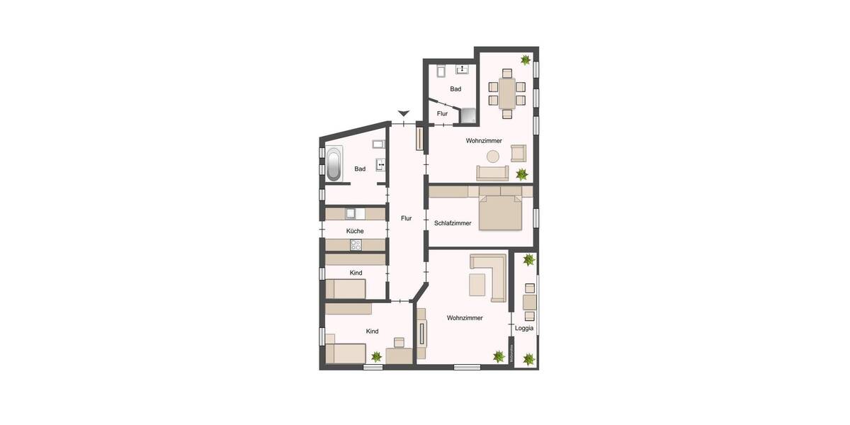 Etagenwohnung Chemnitz Gablenz - 5 Zimmer, 147 m&sup2;, 870&euro; | Angebot:26205417