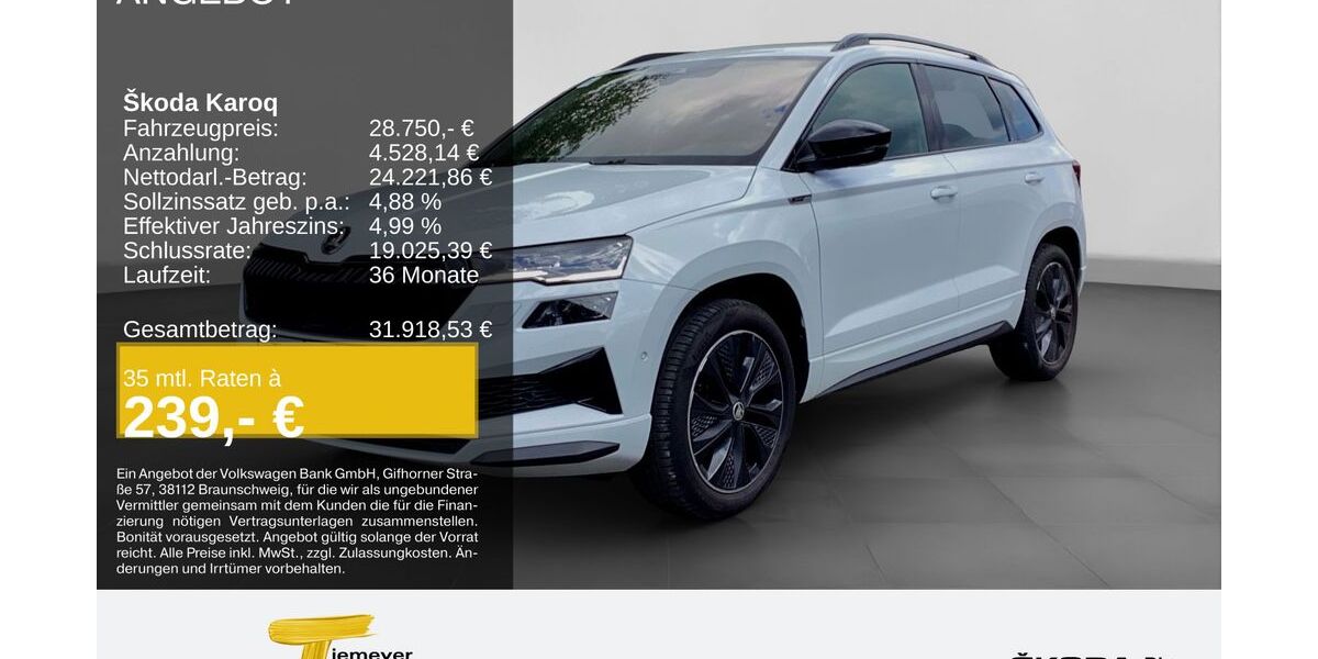 Skoda Karoq 84.395 km 28.750 &euro; Remscheid 42857