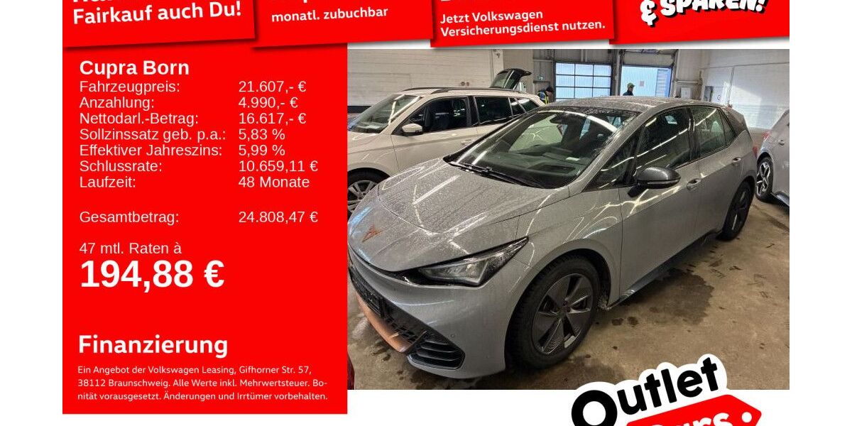 Cupra Born 46.865 km 21.391 &euro; Weinheim 69469