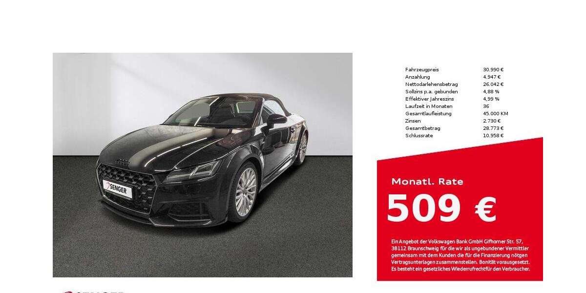 Audi TT 65.345 km 30.990 &euro; Lingen 49809