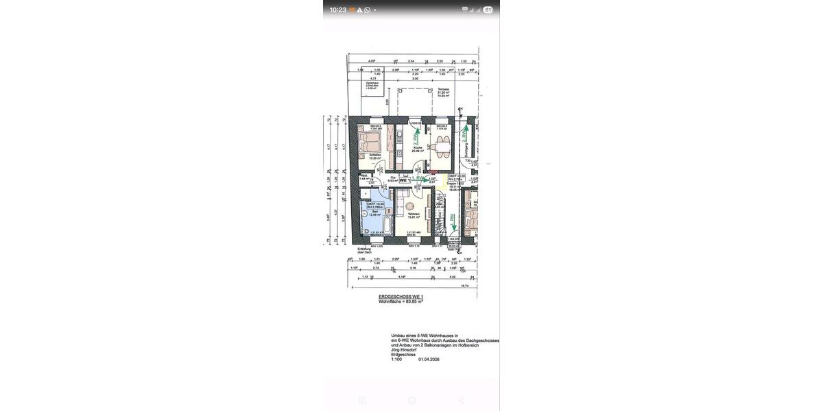 Erdgeschoßwohnung Roßleben-Wiehe Wiehe - 2 Zimmer, 84 m&sup2;, 640&euro; | Angebot:26422584