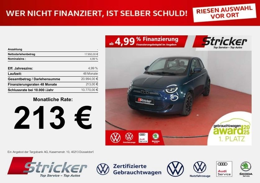 Fiat 500e 58.543 km 17.949 &euro; Horn-Bad Meinberg 32805