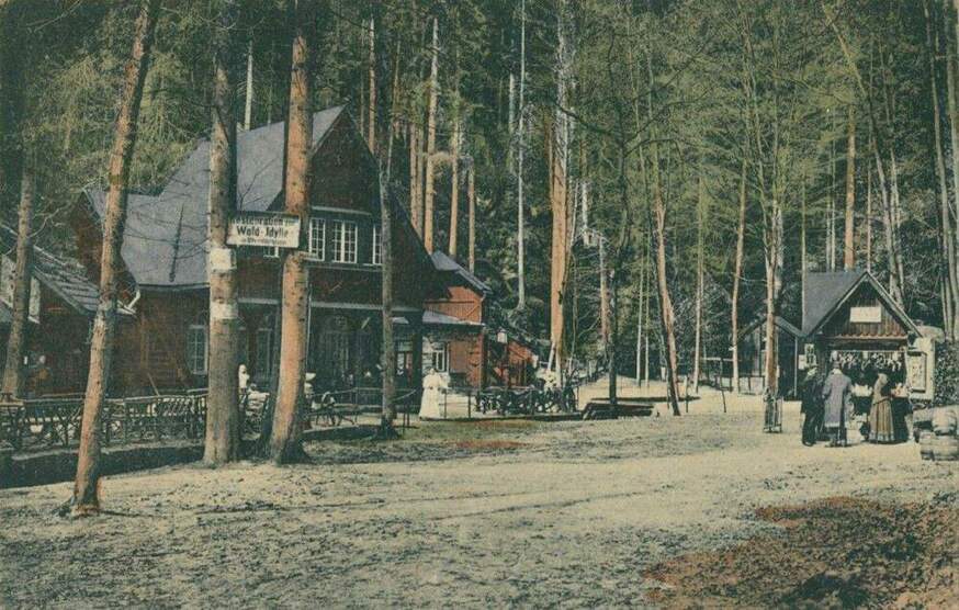 Gasthaus Waldidylle - Großzügiges Ausflugslokal direkt am Hauptwanderweg im Elbsandsteingebirge