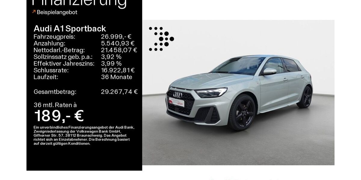 Audi A1 6.600 km 26.649 &euro; Büdingen-Düdelsheim 63654