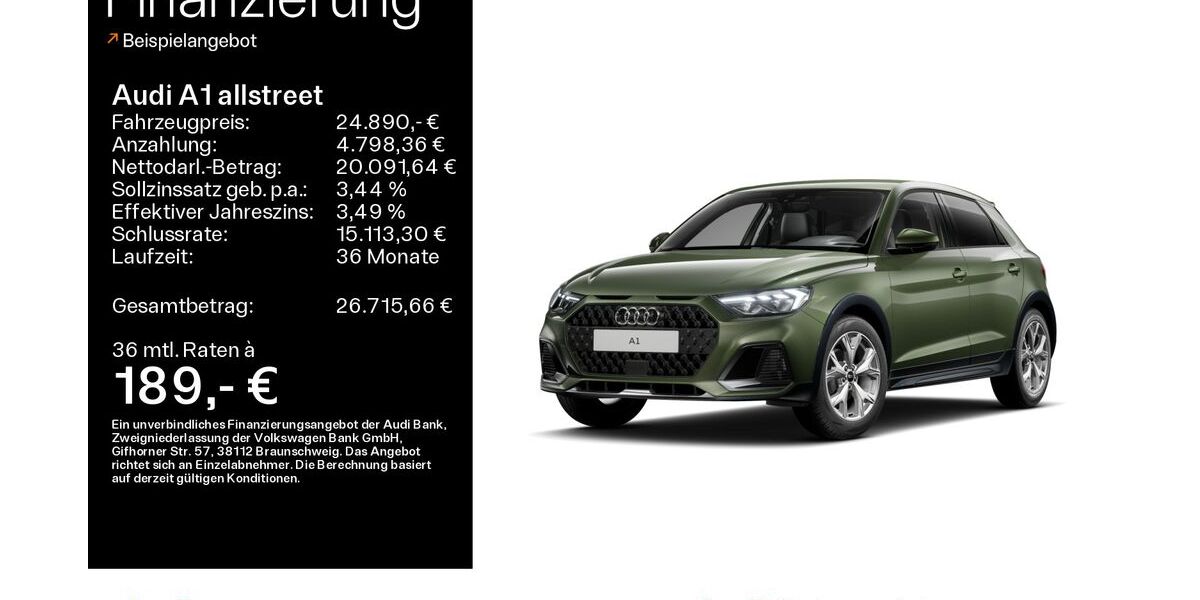 Audi A1 6.255 km 24.890 &euro; Hofheim 65719