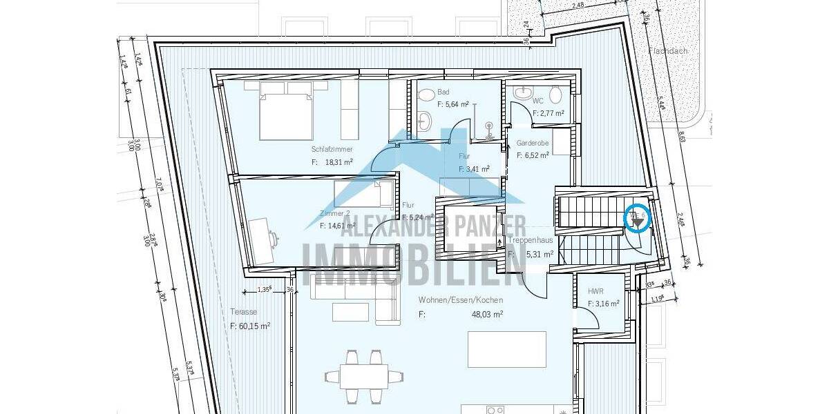 Etagenwohnung Kassel Philippinenhof/Warteberg - 2 Zimmer, 68 m&sup2;, 296.500&euro; | Angebot:26887824