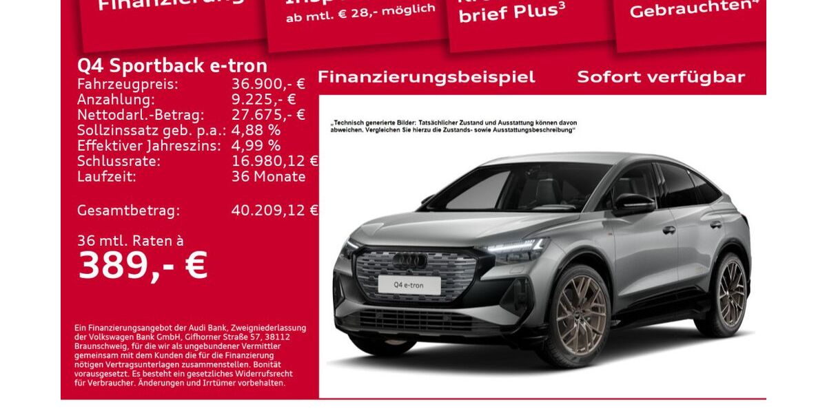 Audi Q4 e-tron 20.700 km 36.900 &euro; Berlin 10587