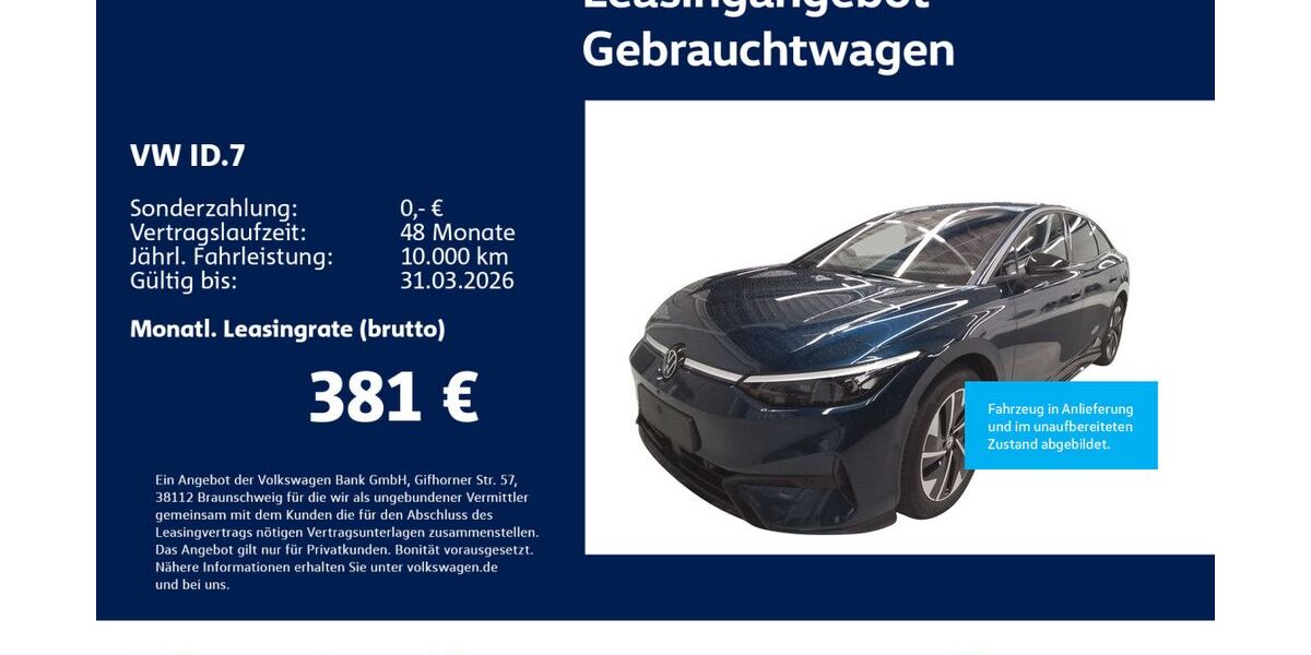 VW ID.7 11.712 km 45.130 &euro; Stuttgart-Wangen 70188