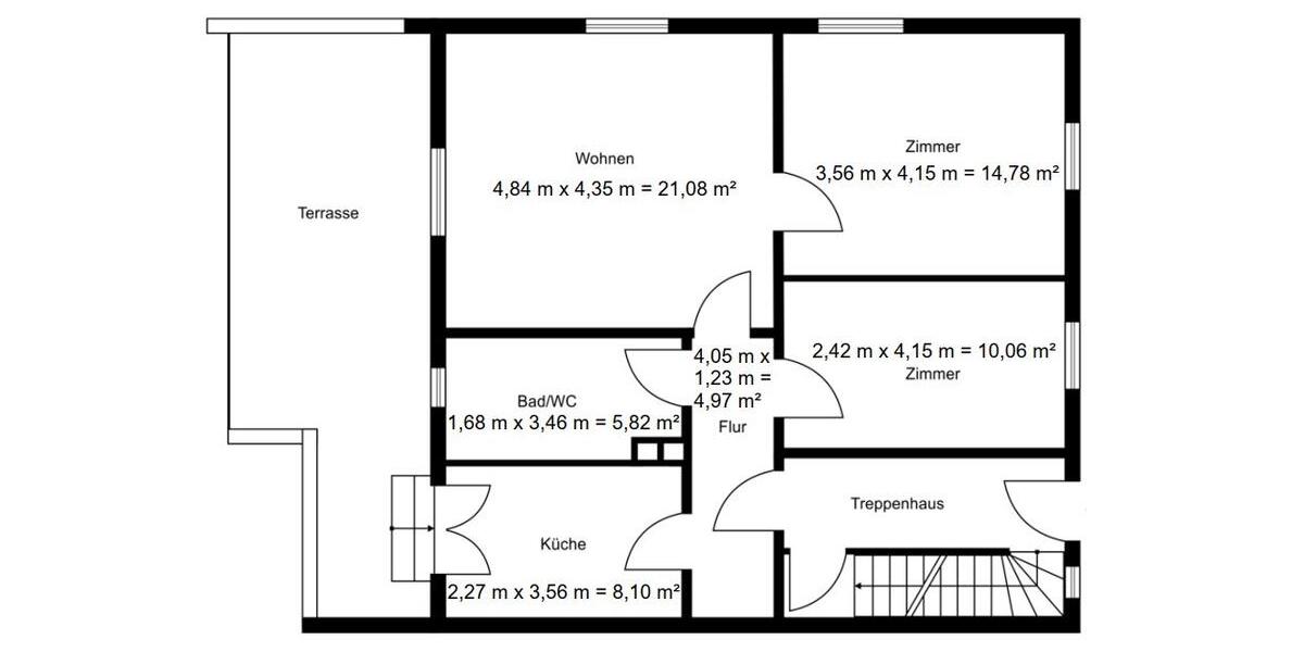 Erdgeschoßwohnung Kassel Südstadt - 3 Zimmer, 65 m&sup2;, 189.000&euro; | Angebot:26704395