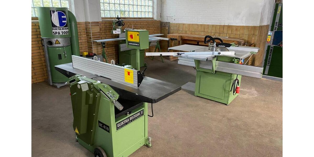 Ⓜ️ Werkstatt für Schreiner Tischler Zimmerer komplett mit Maschinen Elektra Beckum BAS 600 HC 410 PK 300 TF 904 zimmer