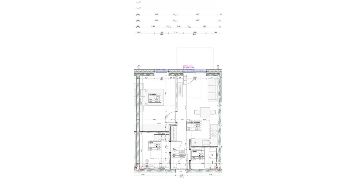 2-Zimmer Wohnung EG im Neubau – KfW-40-QNG – Fertigstellung 1026 1 zimmer