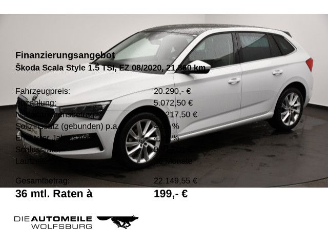 Skoda Scala 21.920 km 19.690 &euro; Wolfsburg 38440