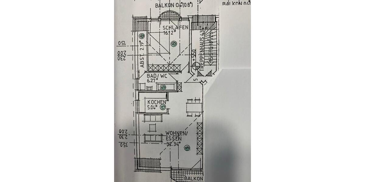 Dachgeschoßwohnung Rüsselsheim am Main - 2 Zimmer, 65 m&sup2;, 950&euro; | Angebot:26679034