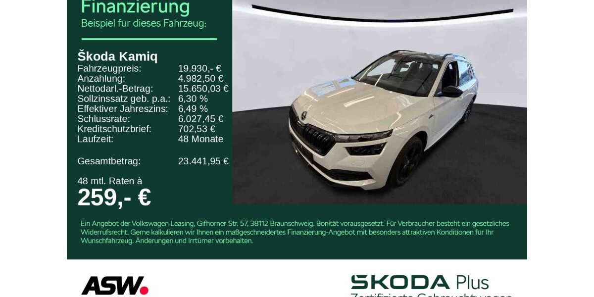 Skoda Kamiq 88.900 km 19.930 &euro; Heilbronn 74076