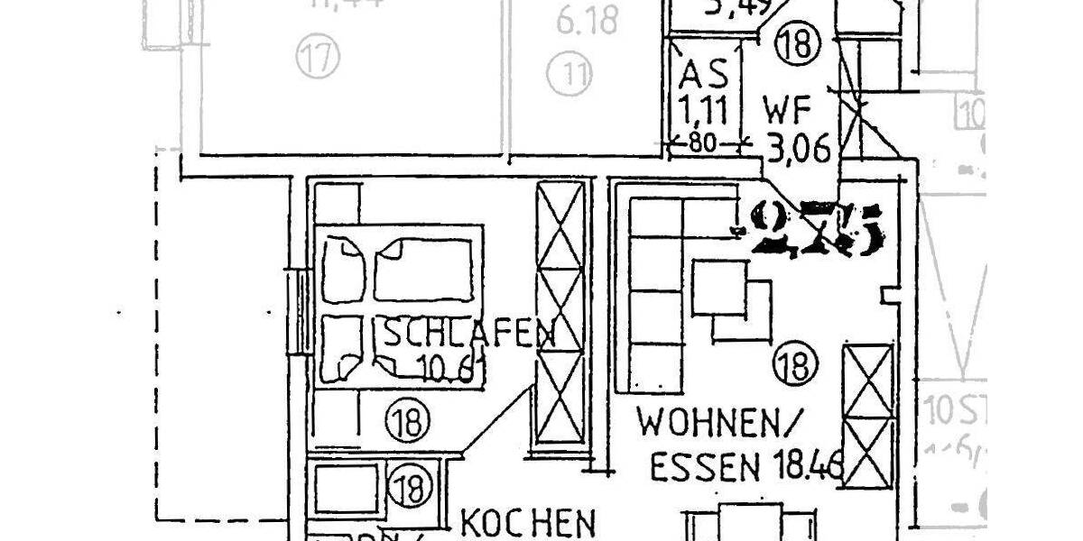 Etagenwohnung Neustadt an der Aisch Neustadt - 2 Zimmer, 40 m&sup2;, 129.000&euro; | Angebot:26930501