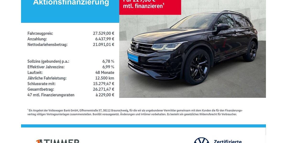 VW Tiguan 101.505 km 27.529 &euro; Lingen 49808