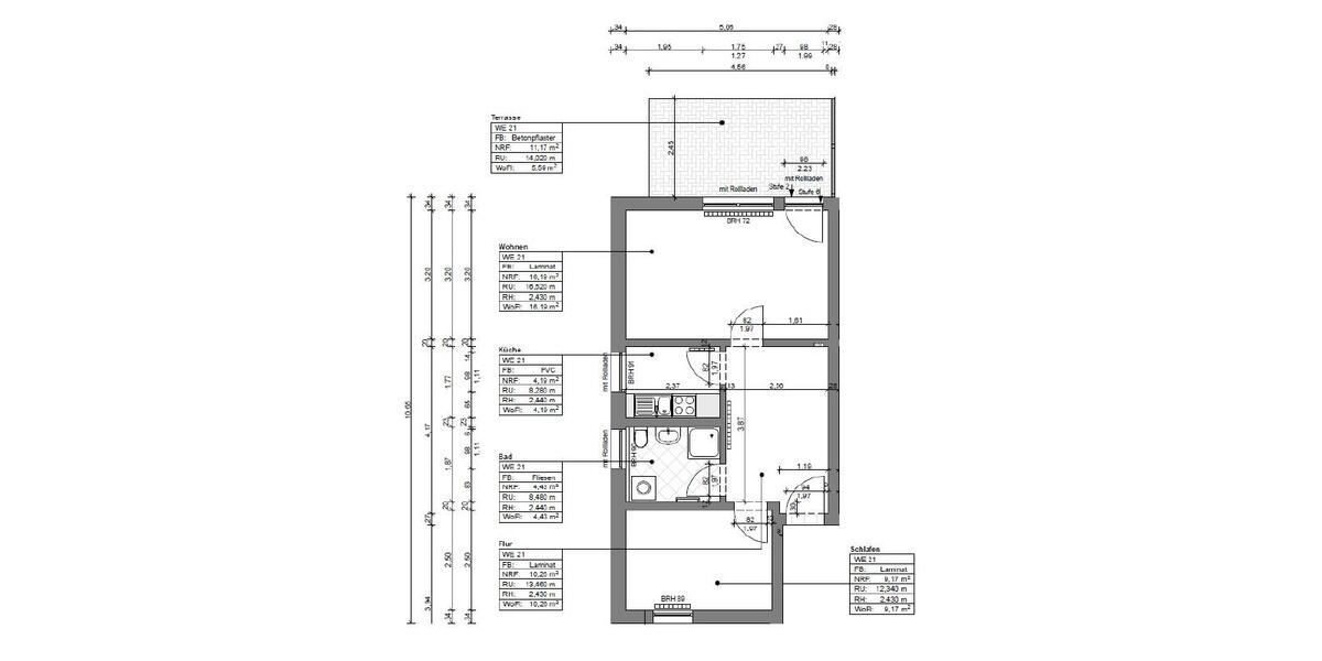 Erdgeschoßwohnung Nossen - 2 Zimmer, 50 m&sup2;, 430&euro; | Angebot:26183320