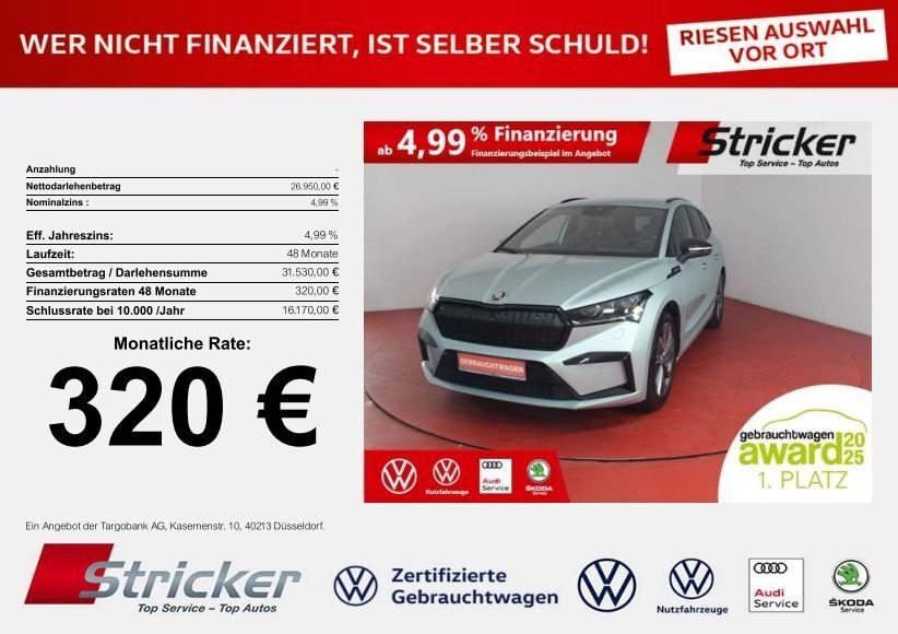 Skoda Enyaq 34.958 km 26.949 € Horn-Bad Meinberg 32805