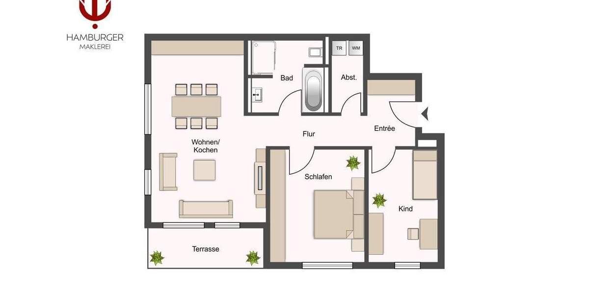 Etagenwohnung Tostedt Todtglüsingen - 3 Zimmer, 78 m&sup2;, 345.000&euro; | Angebot:24791462