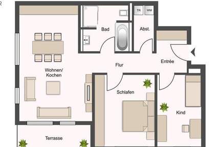 Wohnung Tostedt Todtglüsingen - 3 Zimmer, 78 m&sup2;, 345.000&euro; | Angebot:24791462