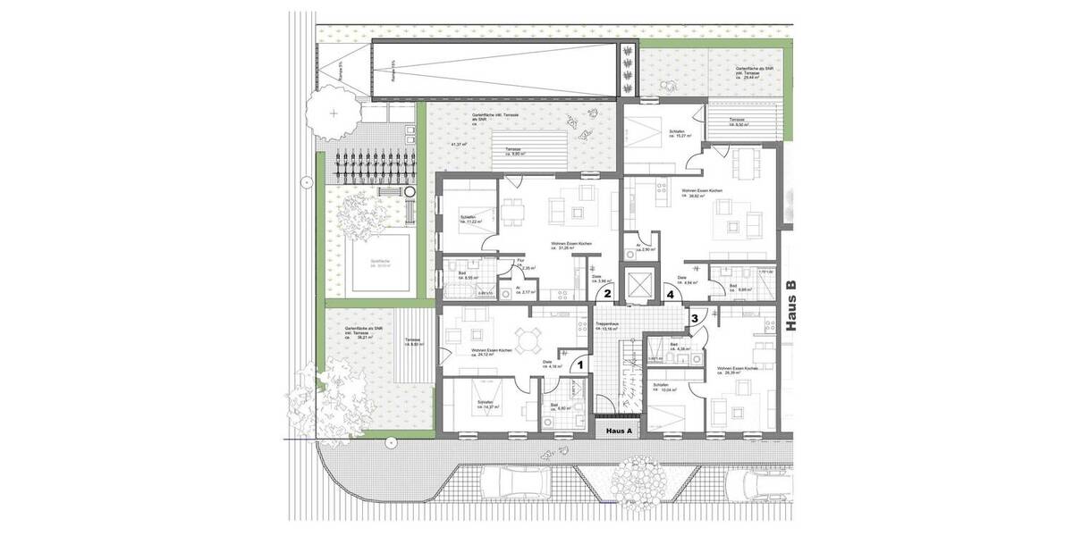 Etagenwohnung Fürth Südstadt - 2 Zimmer, 61 m&sup2;, 408.000&euro; | Angebot:26243944