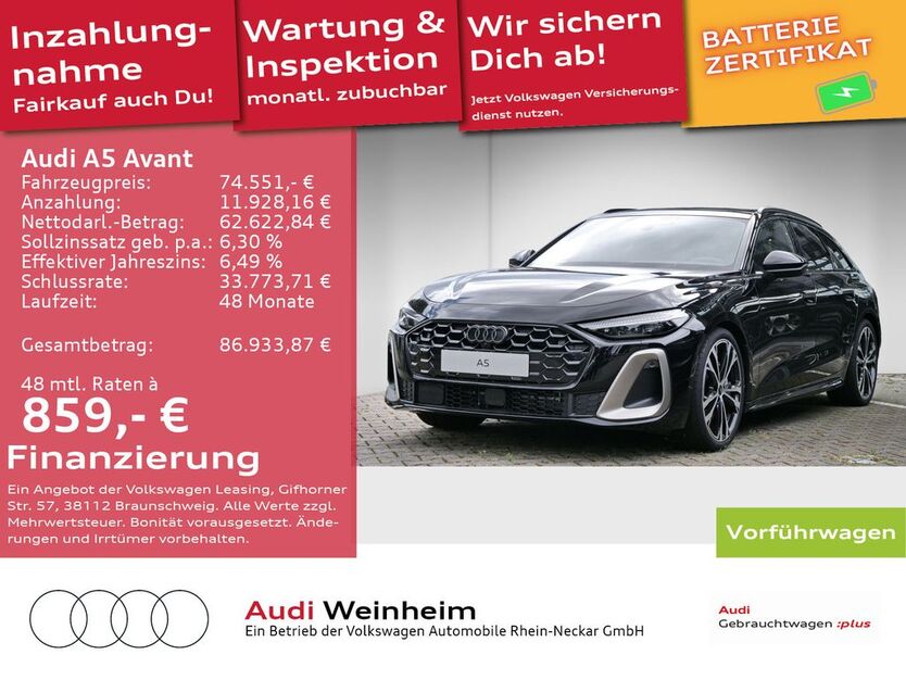 Audi A5 9.900 km 74.551 € Weinheim 69469