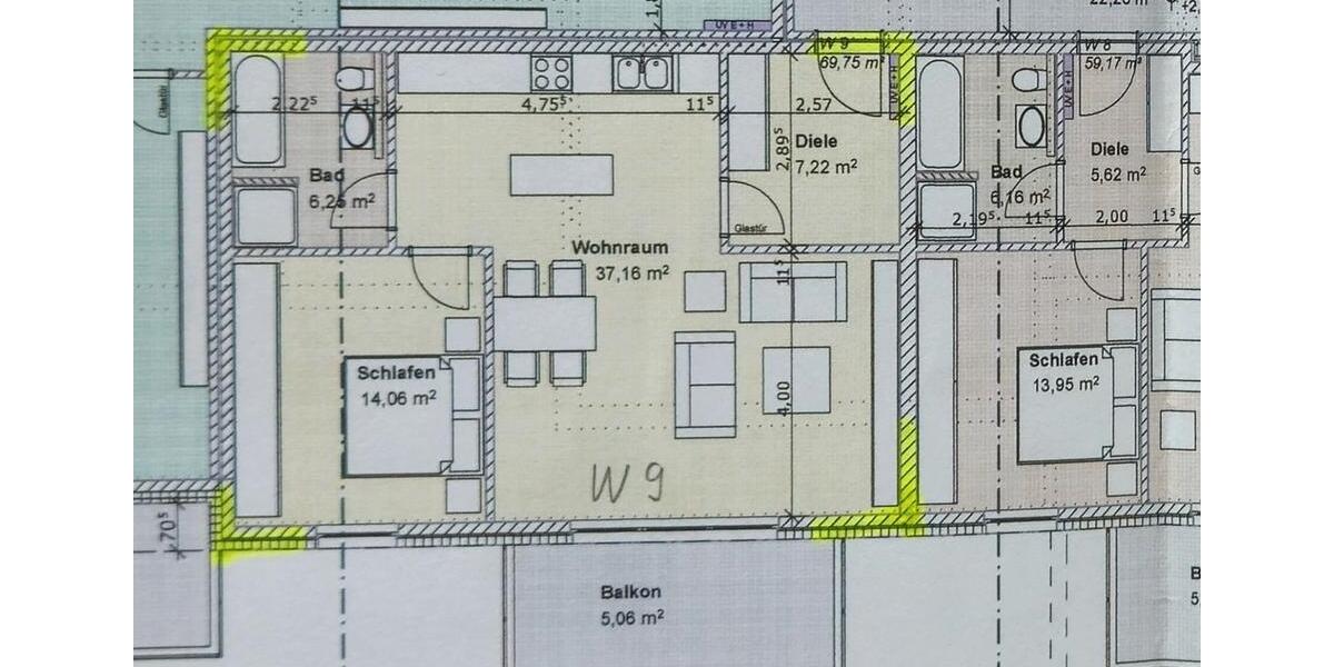 Etagenwohnung Schloß Holte-Stukenbrock Stukenbrock - 2 Zimmer, 70 m&sup2;, 265.000&euro; | Angebot:27000636