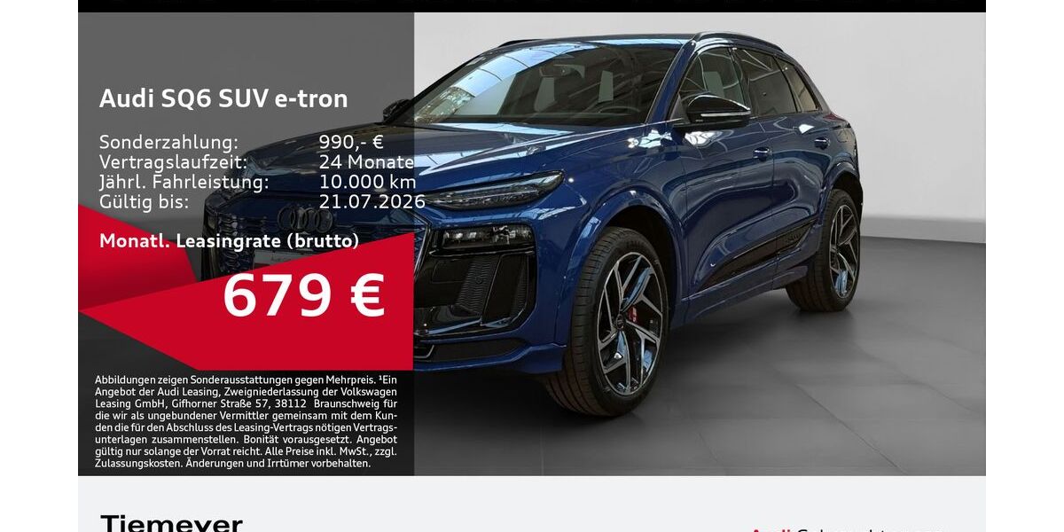 Audi SQ6 e-tron 3.772 km 71.920 &euro; Plettenberg 58840