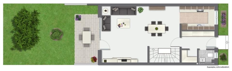 Reihenhaus Hilpoltstein - 5 Zimmer, 125 m&sup2;, 1.600&euro; | Angebot:26147020