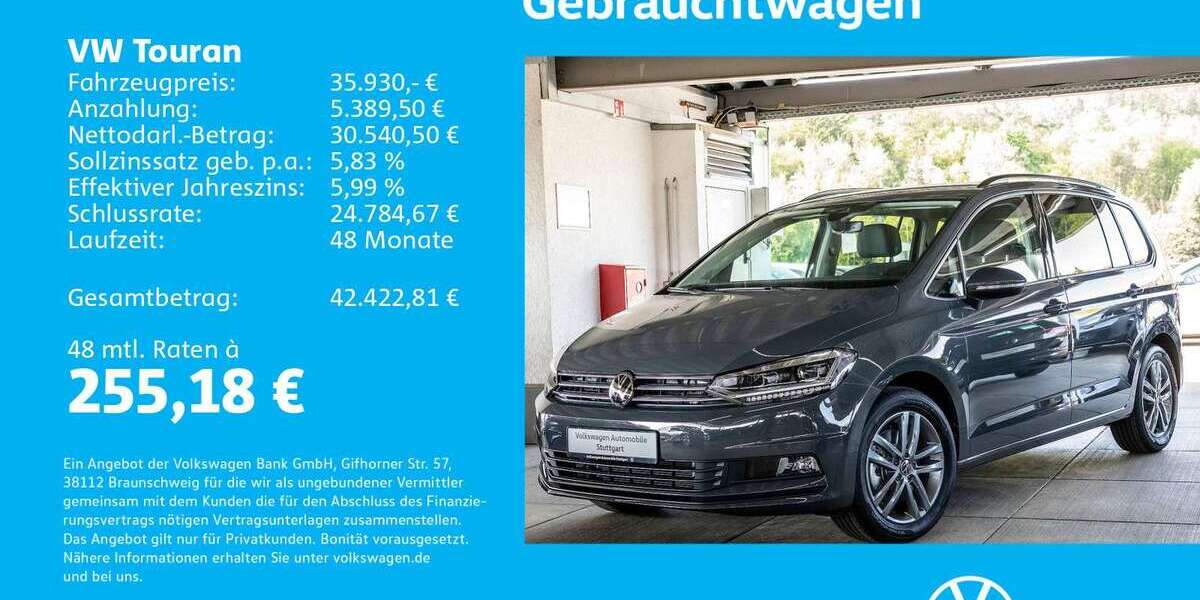 VW Touran 1.505 km 35.930 &euro; Stuttgart 70188