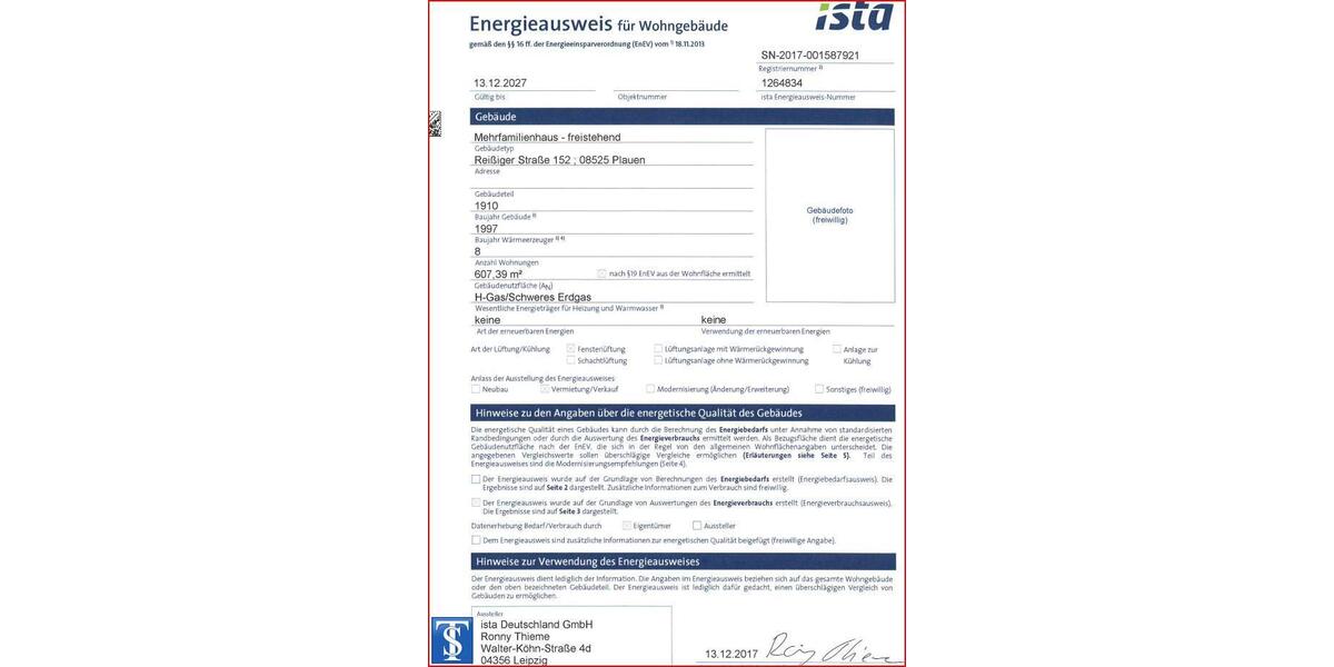 Etagenwohnung Plauen Bahnhofsvorstadt - 2 Zimmer, 67 m&sup2;, 375&euro; | Angebot:26550236