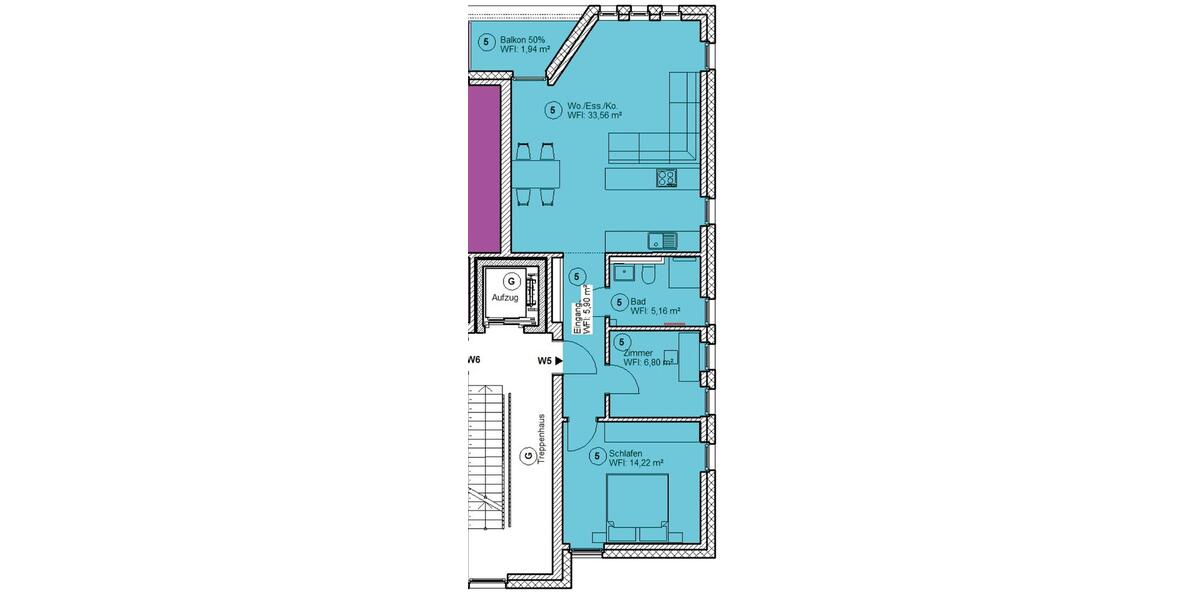 Etagenwohnung Delbrück - 3 Zimmer, 68 m&sup2;, 802&euro; | Angebot:26279872