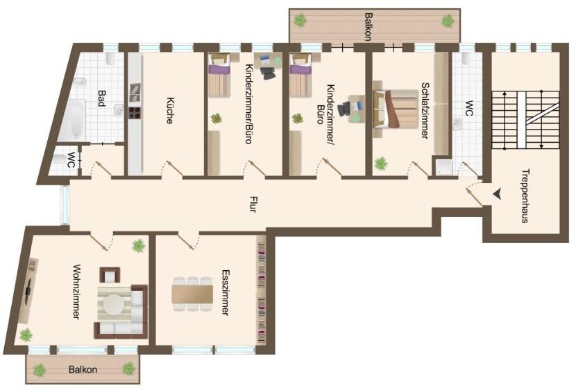Etagenwohnung Bad Salzuflen - 5 Zimmer, 166 m&sup2;, 960&euro; | Angebot:24803540