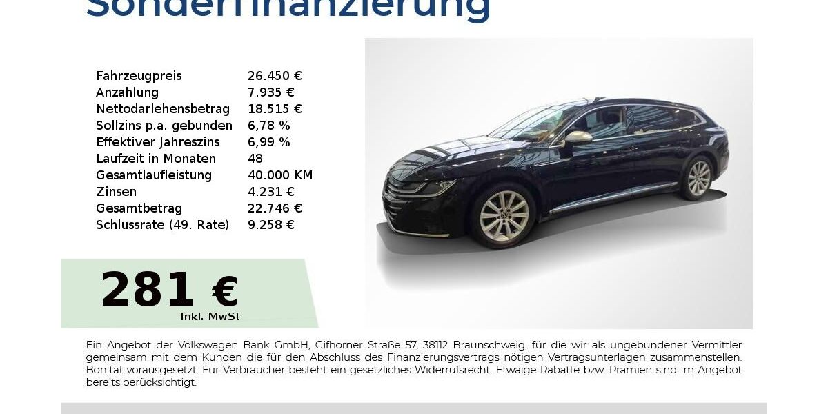 VW Arteon 105.950 km 26.450 &euro; Nürnberg 90431