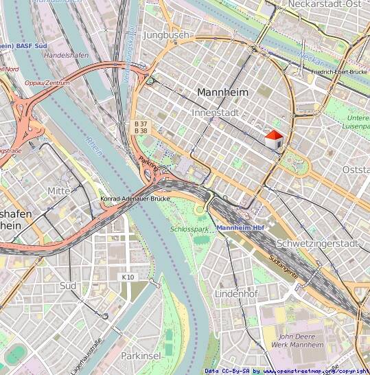 Etagenwohnung Mannheim / Innenstadt Quadrate - 4 Zimmer, 117 m&sup2;, 1.315&euro; | Angebot:26037041