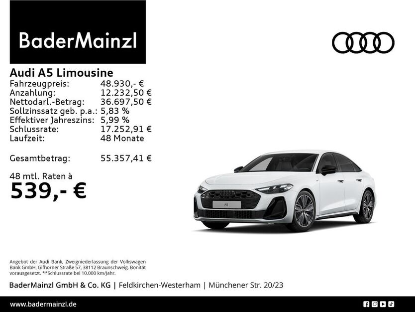 Audi A5 10.000 km 48.930 € Feldkirchen/Westerham 83620