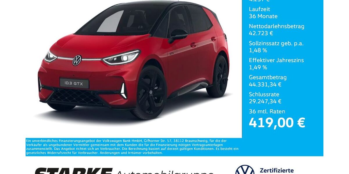 VW ID.3 6.537 km 46.980 € Vechta 49377