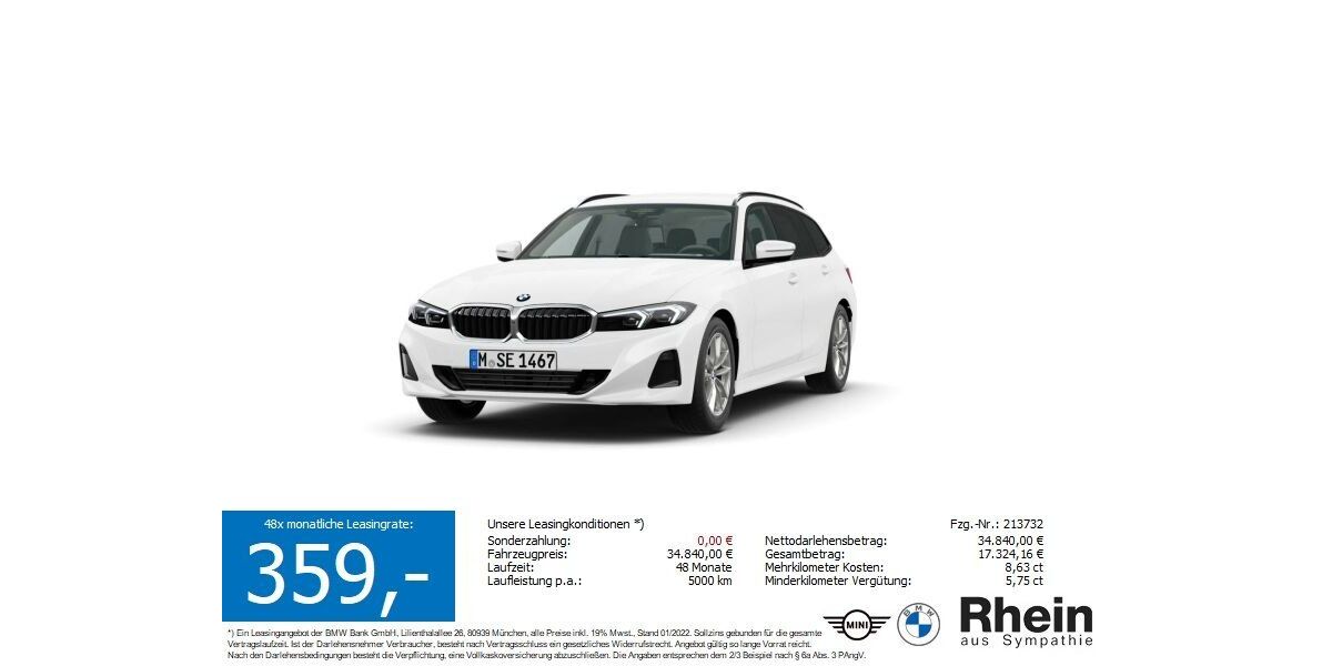 BMW 318 9.550 km 34.840 &euro; Erbach 64711