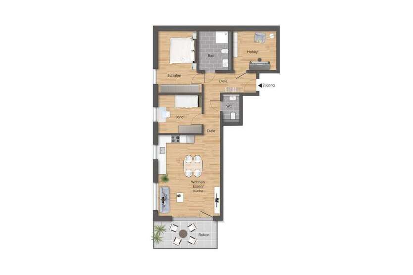 Wohnung zum Kaufen in Rudersberg-Oberndorf 440.000 € 91.16 m²