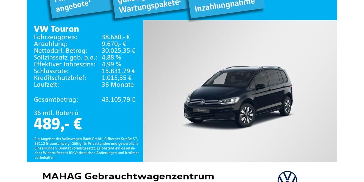 VW Touran 13.567 km 38.680 &euro; München 80935