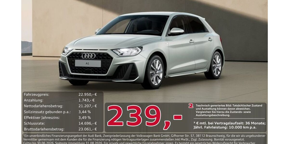 Audi A1 5.308 km 22.950 &euro; Ingolstadt 85057