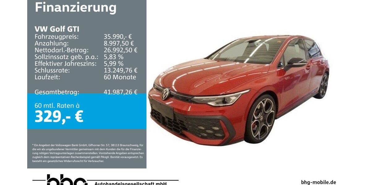 VW Golf 21.415 km 35.990 &euro; Kehl 77694