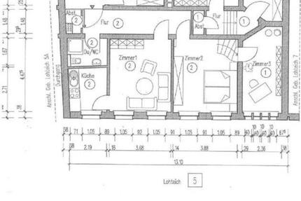 3-Zimmer Altbau Wohnung mit Dielenboden, EBK (Hochparterre)