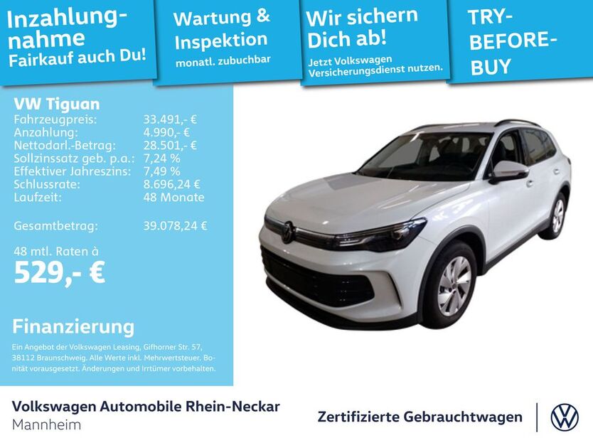 VW Tiguan 5.873 km 33.491 € Mannheim 68309