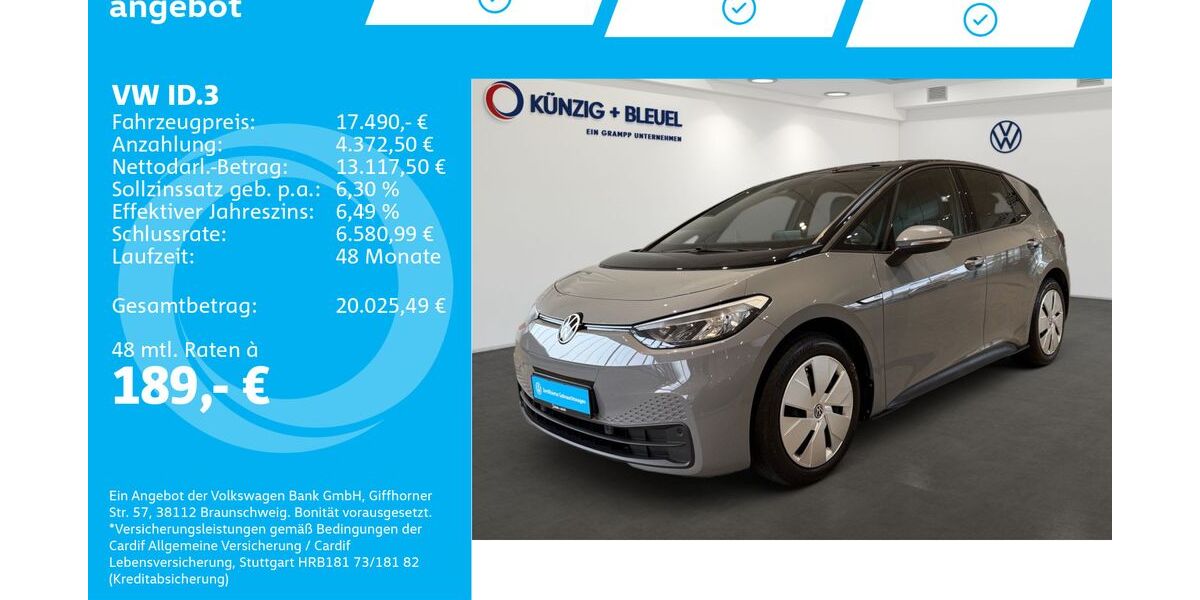 VW ID.3 68.048 km 17.490 &euro; Aschaffenburg 63741